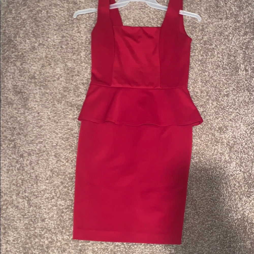 Beautiful red zip up dress